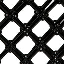 3 of 6:Porte-serviettes sur pied Home Basics Lattice Collection, noir 