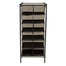 3 of 3:Organizador de zapatos Simplify de 12 secciones en negro 