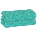 9 of 24:Serviette de bain PREMIUS Geo 100 % coton teint en fil, 27 x 54 pouces 