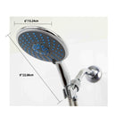 4 of 4:Home Basics Chrome Jumbo Shower Head Massager, 5 Function 