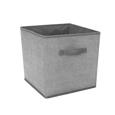 1 of 4:Simplify Collapsible Storage Cube in Heather Grey 