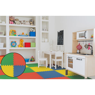6 of 39:Interlocking Foam 24x24 Anti Fatigue Floor Tiles, 4 Tiles Per Pack, 16 Sq. Ft. 