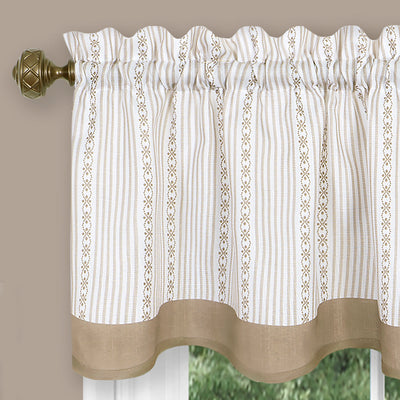 3 of 4:Cantonnière de fenêtre Westport - 58 x 14 - Taupe 