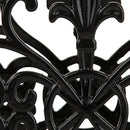 5 of 7:Home Basics Fleur De Lis - Servilletero de hierro fundido, color negro, 5.5 x 2.25 pulgadas 