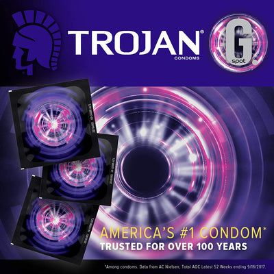 3 of 3:TROJAN G. Spot Premium Latex Lubricated Condoms, 24 Count 