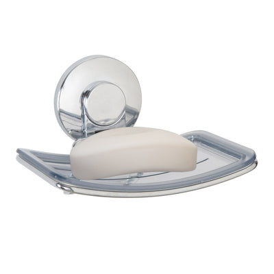 1 of 4:Bath Bliss Gel Suction Soap Dish in Chrome 