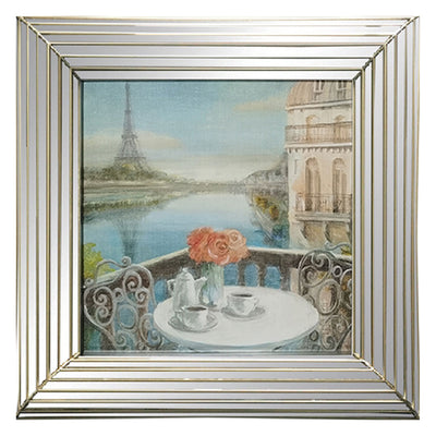 1 of 1:Cadre miroir multicouche PREMIUS, Paris, 40 x 40 cm 