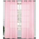 3 of 5:Carmen 2 Pack Morrocan Sheer Grommet Window Panel, 2-38x84 Inches 