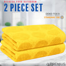 6 of 31:PREMIUS 2 Pack Circles 100% Cotton Yarn Dyed Bath Towel, 27x54 Inches 