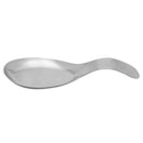2 of 4:Repose-cuillère Home Basics en acier inoxydable, support pour ustensiles de cuisine, argent, 7,9 x 3,1 pouces 