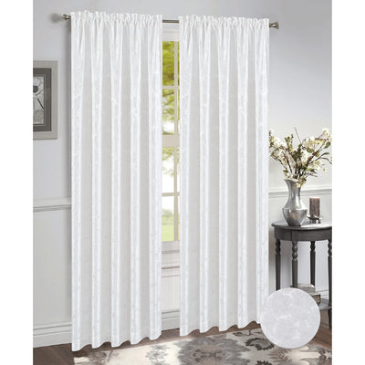 11 of 14:Gina Jacquard Rod Pocket Window Panel and Valance Window Treatment, All Sold Separately 