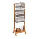 1 of 4:Porte-serviettes autoportant en bambou Neu Home 