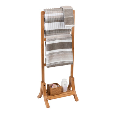 1 of 4:Porte-serviettes autoportant en bambou Neu Home 