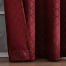 12 of 18:Tobias Damask Metallic Grommet Blackout Window Panel, 52x84 Inches 