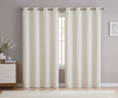 6 of 25:Livingston Textured Room Darkening Grommet Window Panel, 55x84 Inches 