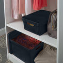 2 of 4:Simplify Medium Vinto Storage Box with Lid in Charcoal 