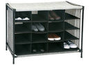 4 of 7:Simplify 16 Compartment Shoe Cubby in Black 