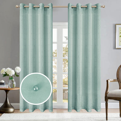 6 of 7:Pearl Design Sheer Grommet Window Panel, 54x84 Inches 