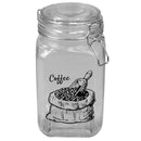 1 of 5:Home Basics Ludlow 43 oz. Glass Canister with Metal Clasp, Clear 