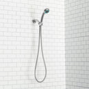 3 of 4:Pommeau de douche massant 3 fonctions en acier chromé Home Basics 