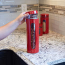 3 of 5:Anchor Hocking Palladian Window Cylinder Jars, Mixed Sizes, Cherry, Set of 4 