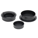 2 of 3:Home Basics 3 Piece Plastic Hamburger Press, Black 