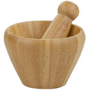 1 of 5:Home Basics Bamboo Mortar And Pestle Set, Small, 4.5x3.25 Inches 