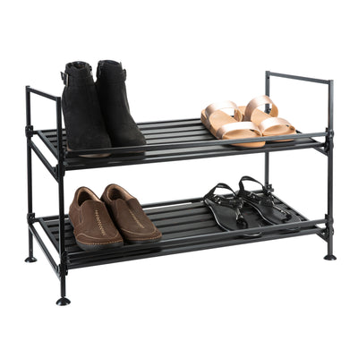 2 of 4:Neu Home 2 Tier Shoe Rack in Espresso 