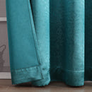 8 of 15:Cordelia Embossed Damask Grommet Room Darkening Window Panel, 52x84 Panel 