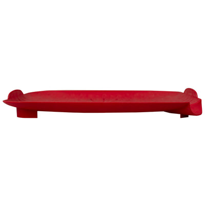 3 of 5:Passoire plate multi-usages pour évier Home Basics, planche à découper pour préparation des aliments, rouge 