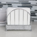 4 of 4:Home Basics Pave Free Standing Steel Napkin Holder, Chrome 