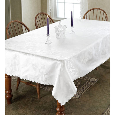 10 of 16:European Rose Jacquard Design Tablecloth 
