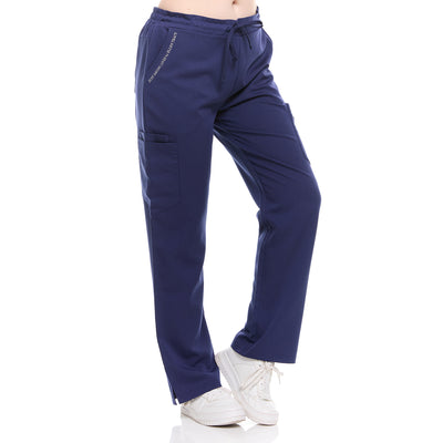 59 of 66:Ellen Tracy 4-Way Stretch Elastic Back Drawstring Waistband Scrub Pants 