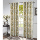 2 of 5:Tropic Metallic Floral Jacquard Grommet Window Panel, 54x84 Inches 