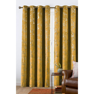 2 of 11:Marquis Velvet Mable Metallic Printed Grommet Window Panel, 54x84 Inches 