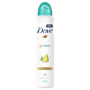1 of 3:DOVE MEN + CARE Go Fresh Spray antitranspirante con aroma a pera y aloe vera 