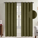 5 of 10:Oakley Embossed Room Darkening Grommet Window Panel, 54x84 Inches 