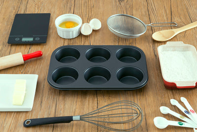 9 of 12:Home Basics Non-Stick 6 Cup Muffin Pan 