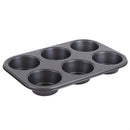 4 of 12:Home Basics Non-Stick 6 Cup Muffin Pan 