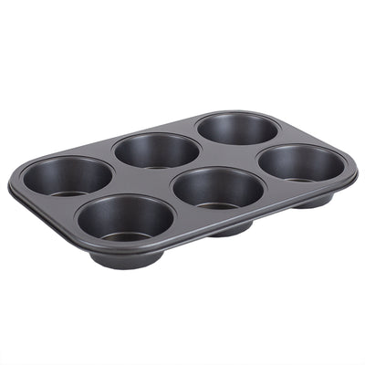 4 of 12:Home Basics Non-Stick 6 Cup Muffin Pan 