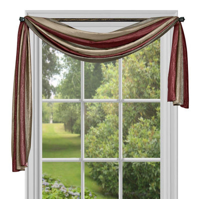 8 of 10:Ombre Window Curtain Scarf, 50x144 Inches 