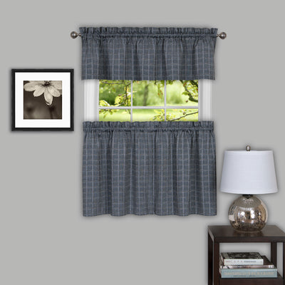 2 of 2:Sydney 58x14 Window Curtain Valance - Grey 