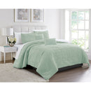 2 of 10:Harmony 5 Piece Moroccan Clip Jacquard Comforter Set 