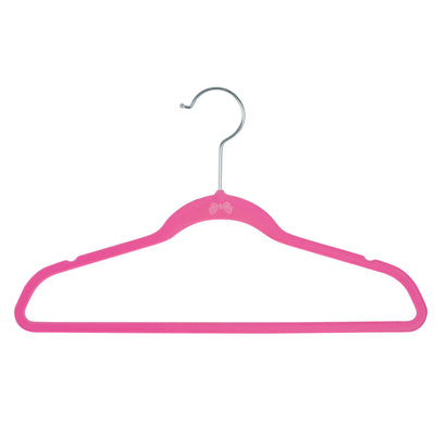 2 of 4:Lot de 25 cintres en velours rose Simplify Kids 