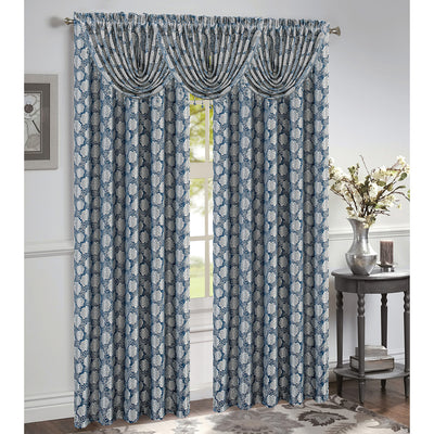 5 of 19:Margie Jacquard Rod Pocket Window Panel and Valance Treatment, All Sold Separately 