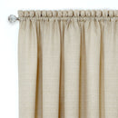 2 of 3:Darcy Window Curtain Tier and Valance Set 58x24/58x14 - Tan/White 