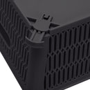 2 of 4:Simplify Slide 2 Stack It cestas de almacenamiento en negro 