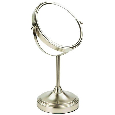 2 of 5:Home Basics Elizabeth Collection Cosmetic Mirror, Satin Nickel 