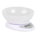 1 of 3:Balance alimentaire numérique Home Basics, blanche, 6,25 x 7,25 x 3 pouces 