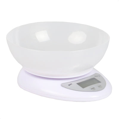 1 of 3:Balance alimentaire numérique Home Basics, blanche, 6,25 x 7,25 x 3 pouces 